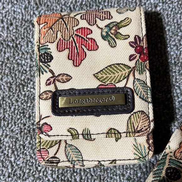 Longaberger Homestead autumn floral print purse & wallet - Picture 2 of 5